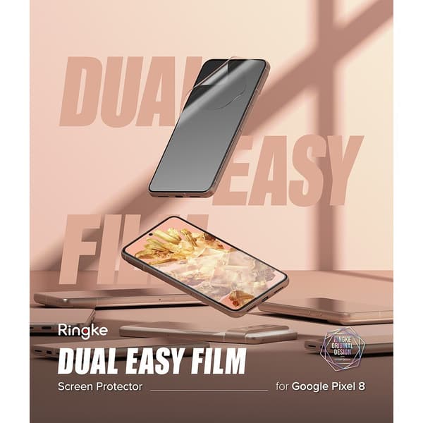 Ringke Google Pixel 8 Skärmskydd Dual Easy Film 2-pack