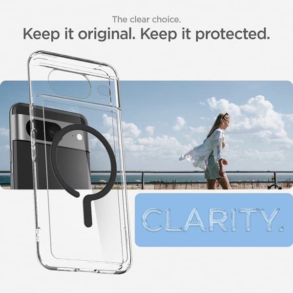 Spigen Google Pixel 8 Skal Ultra Hybrid OneTap Ring MagFit Svart