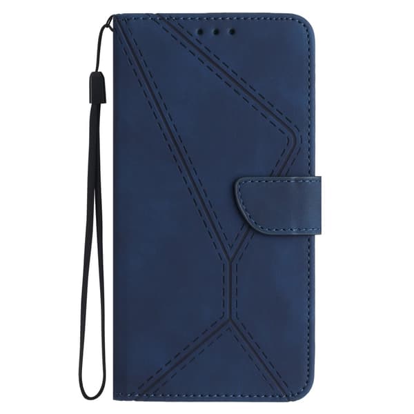 SKALO Motorola Edge 40 Neo 5G Embossed Plånboksfodral i PU-Läder - Blå