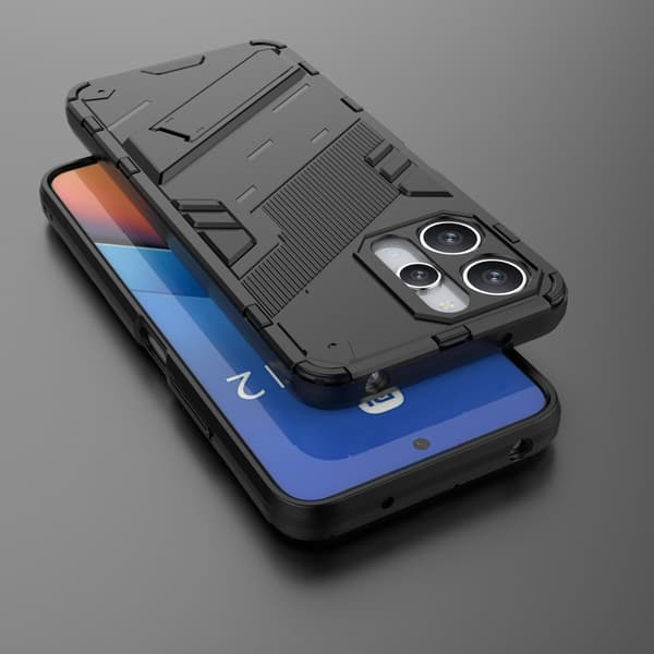 SKALO Xiaomi Redmi 12 4G/5G Armor Hybrid BIBERCAS Skal - Svart