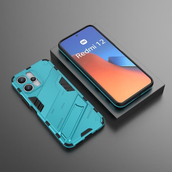 SKALO Xiaomi Redmi 12 4G/5G Hybrid BIBERCAS Suojakuori - Turkoosi