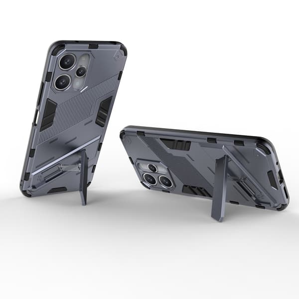 SKALO Xiaomi Redmi 12 4G/5G Hybrid BIBERCAS Cover - Mørkeblå