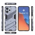 Miniatyrbillede 6 af 8: SKALO Xiaomi Redmi 12 4G/5G Hybrid BIBERCAS Cover - Mørkeblå
