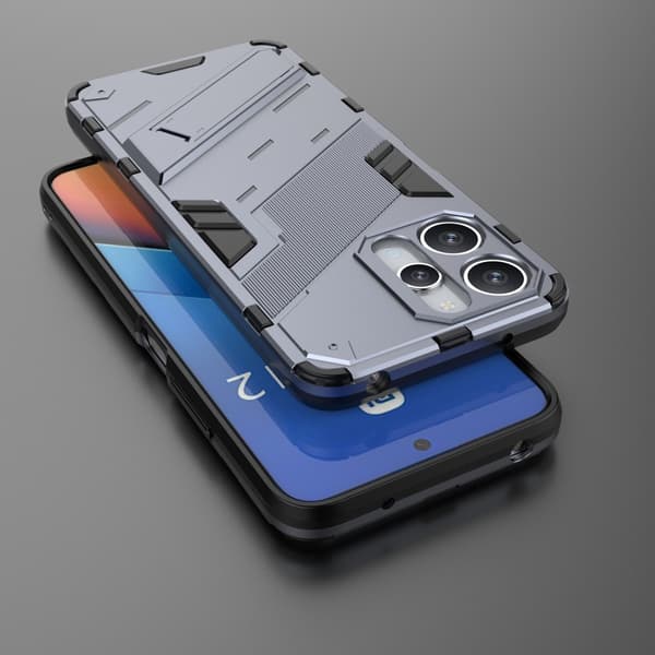 SKALO Xiaomi Redmi 12 4G/5G Hybrid BIBERCAS Cover - Mørkeblå