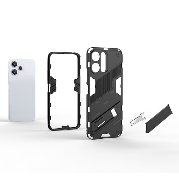SKALO Xiaomi Redmi 12 4G/5G Hybrid BIBERCAS Cover - Mørkeblå