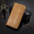 Pikkukuva 5 / 8: SKALO Xiaomi Redmi 12 4G/5G Kohokuvioitu Premium lompakkokotelo - Ruskea