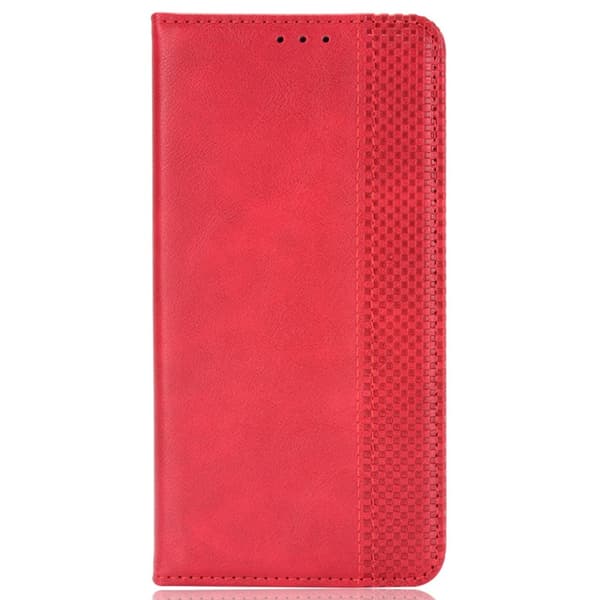 SKALO Xiaomi Redmi 12 4G/5G Premium Pungetui med prægning - Rød