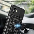 Pikkukuva 4 / 8: SKALO Motorola Moto G14 Armor hybridi metallirengas kameran liukusäädin - - Ruusukulta