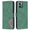 Pikkukuva 1 / 7: Motorola Moto G14 BINFEN COLOR Kohokuvioitu Lompakkokotelo - Vihreä