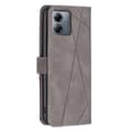 Pikkukuva 5 / 7: Motorola Moto G14 BINFEN COLOR Kohokuvioitu Lompakkokotelo - Harmaa