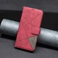 Pikkukuva 7 / 7: Motorola Moto G14 BINFEN COLOR Kohokuvioitu Lompakkokotelo - Punainen
