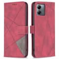 Pikkukuva 1 / 7: Motorola Moto G14 BINFEN COLOR Kohokuvioitu Lompakkokotelo - Punainen