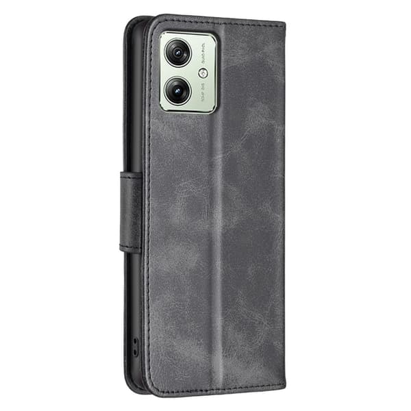 SKALO Motorola Moto G54 5G Plånboksfodral i PU-Läder - Svart