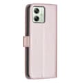 Pikkukuva 6 / 8: Motorola Moto G54 5G BINFEN COLOR Kohokuvioitu Lompakkokotelo - Ruusukulta