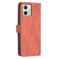 Pikkukuva 5 / 7: Motorola Moto G54 5G BINFEN COLOR Kohokuvioitu Lompakkokotelo - Ruskea