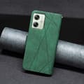 Miniatyrbild 6 av 7: Motorola Moto G54 5G BINFEN COLOR Embossed Plånboksfodral - Grön