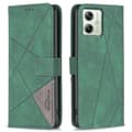 Miniatyrbild 1 av 7: Motorola Moto G54 5G BINFEN COLOR Embossed Plånboksfodral - Grön