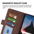 Pikkukuva 4 / 9: SKALO Motorola ThinkPhone 5G Premium Wallet Lompakkokotelo - Ruskea