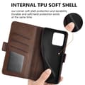 Pikkukuva 5 / 9: SKALO Motorola ThinkPhone 5G Premium Wallet Lompakkokotelo - Ruskea