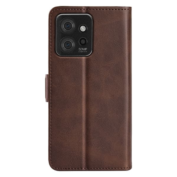 SKALO Motorola ThinkPhone 5G Premium Wallet Lompakkokotelo - Ruskea