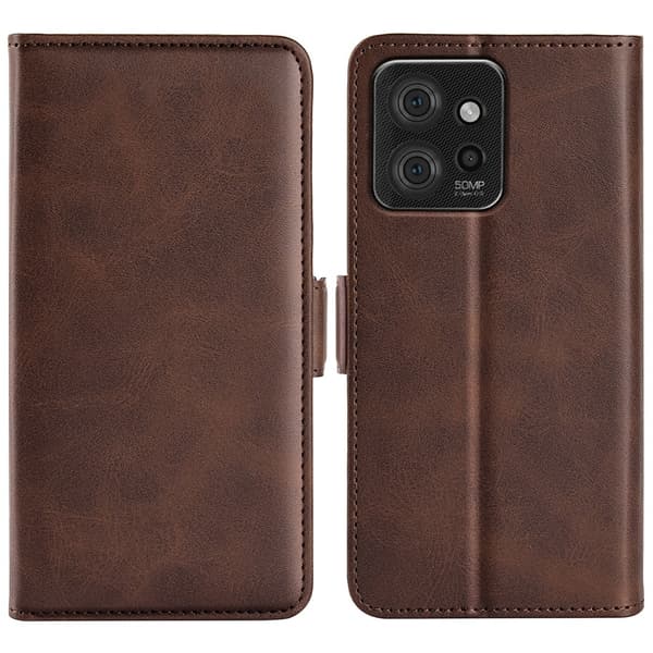 SKALO Motorola ThinkPhone 5G Premium Wallet Lompakkokotelo - Ruskea