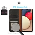 Miniatyrbillede 2 af 7: SKALO Motorola ThinkPhone 5G KHAZNEH Litchi Pungetui i PU-læder - Sort