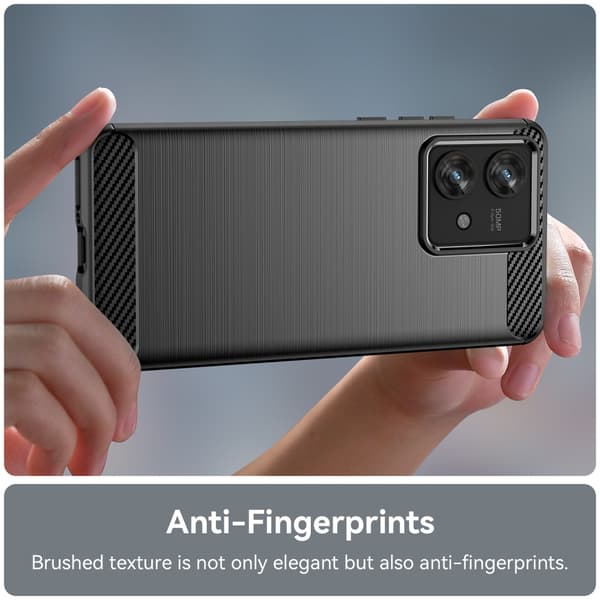 SKALO Motorola Edge 40 Neo 5G Armor Carbon Iskunkestävä TPU suojakuori