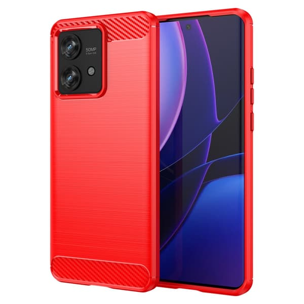 SKALO Motorola Edge 40 Neo 5G Armor Carbon Iskunkestävä TPU suojakuori