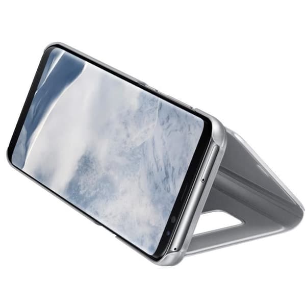 Samsung Clear View Cover Stand S8+ Silver