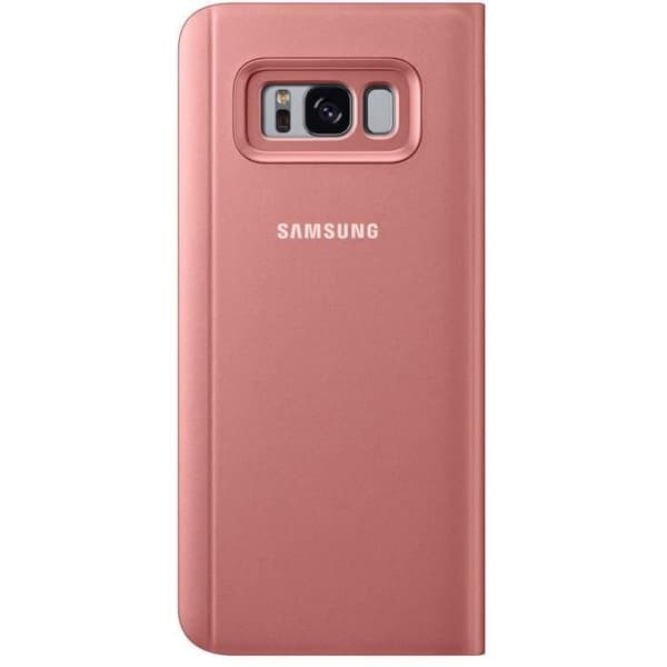 Samsung Clear View Cover Stand S8+ Rosa