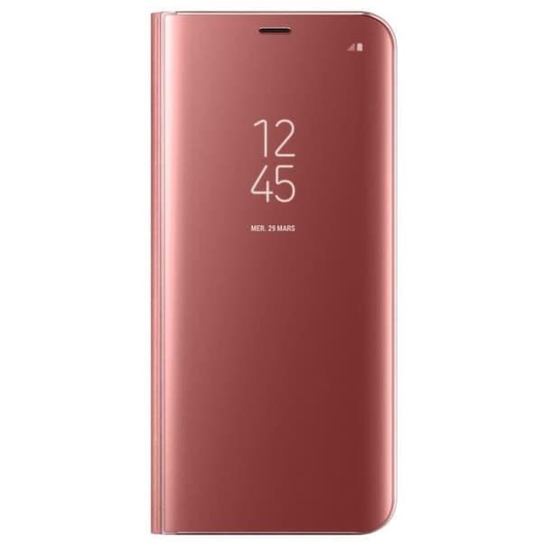 Samsung Clear View Cover Stand S8+ Rosa