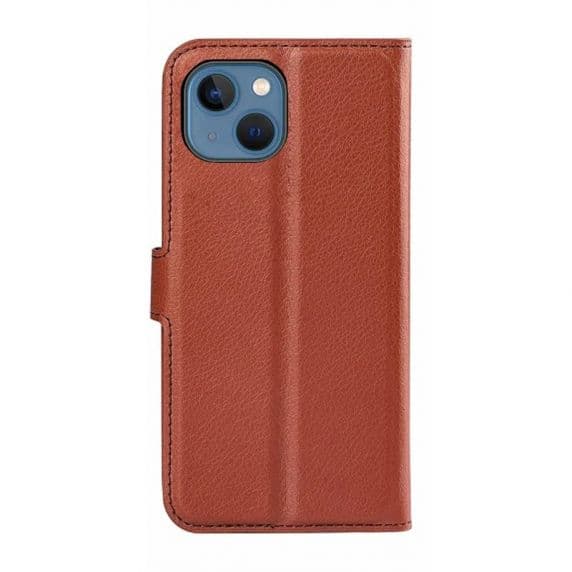 iPhone 15 Plånboksfodral med stativ – Brun