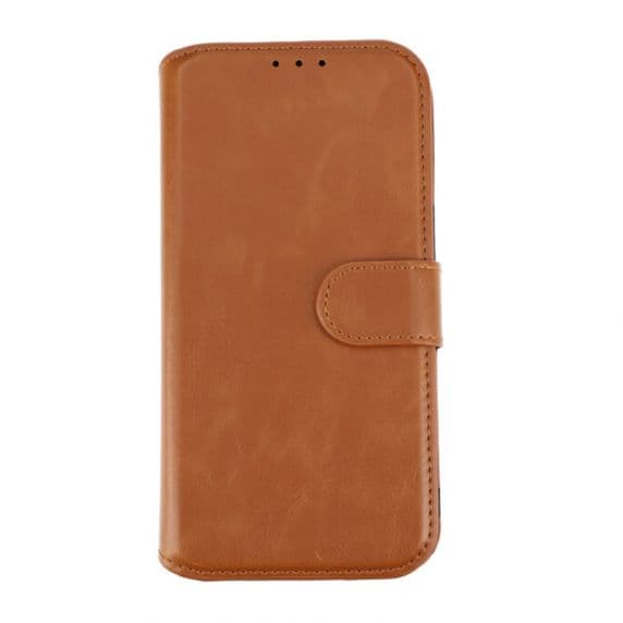 iPhone 15 Plånboksfodral med Magnet RV – Brun
