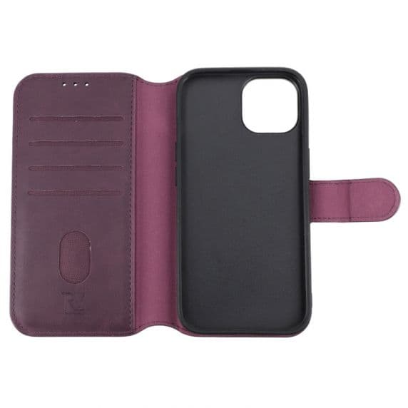 iPhone 15 Plånboksfodral med Magnet RV – Lila