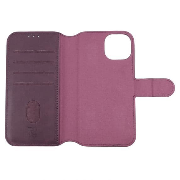 iPhone 15 Plånboksfodral med Magnet RV – Lila