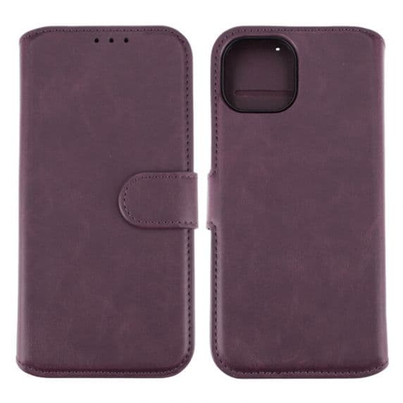 iPhone 15 Plånboksfodral med Magnet RV – Lila