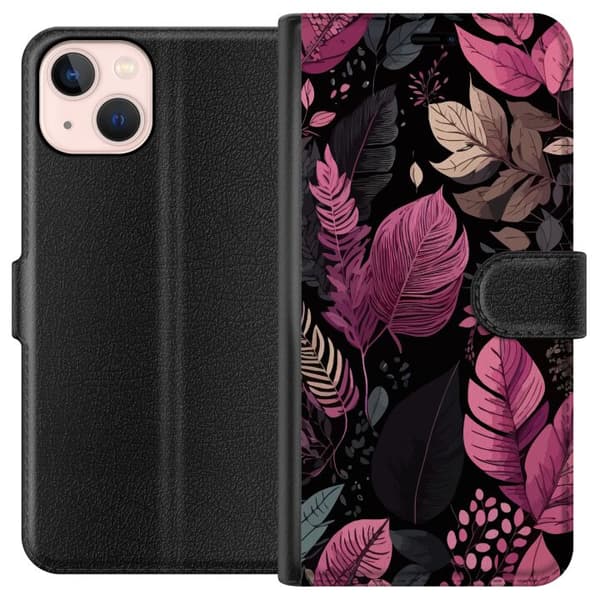 Apple iPhone 13 Plånboksfodral Löv och blad