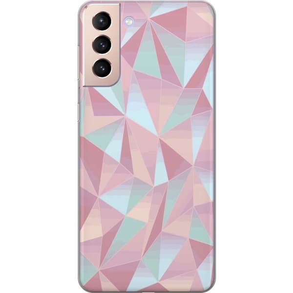 Samsung Galaxy S21 Läpinäkyvä kuori Kuvio Rosa