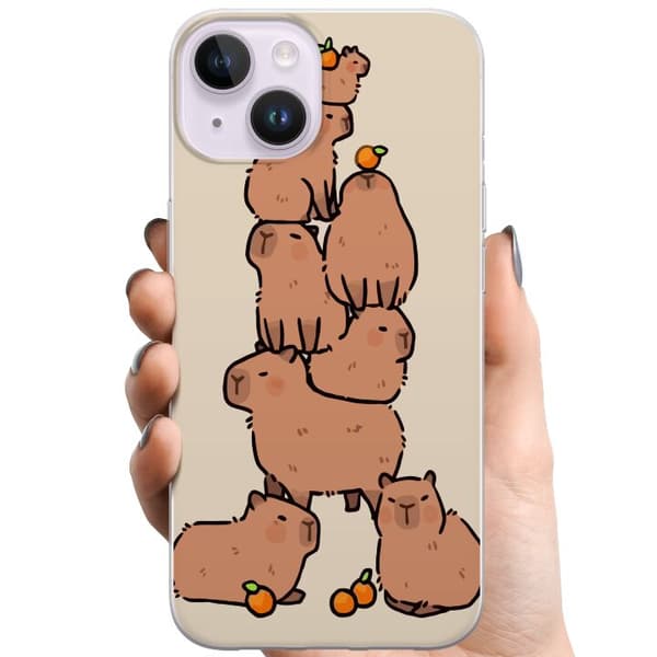 Apple iPhone 15 TPU Mobildeksel Kapybara