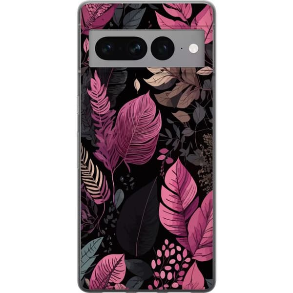 Google Pixel 7 Pro Läpinäkyvä kuori Lehdet ja lehdet
