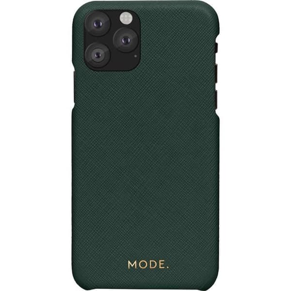 London Mode hårt fodral i grönt läder för iPhone 11 Pro