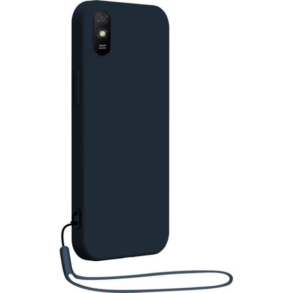 Xiaomi Redmi 9A silikonfodral + matchande rem Blue Bigben