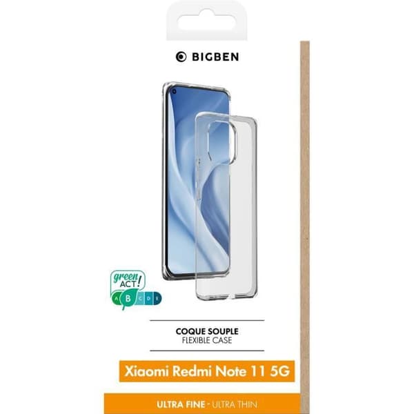 Telefonfodral - BIGBEN CONNECTED - Xiaomi Redmi Note 11 - Silikon - Mjuk - Svart