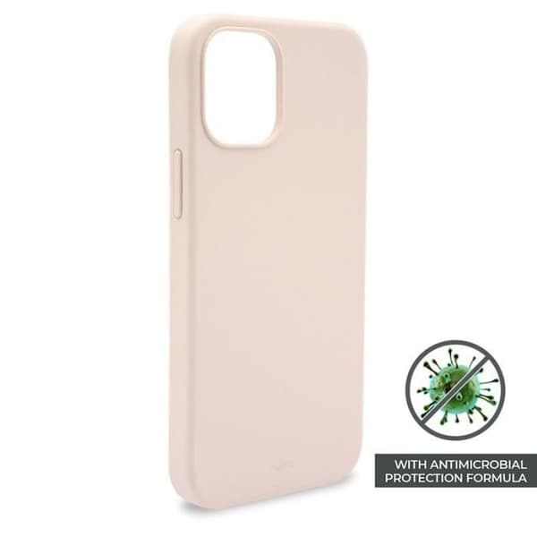 Puro ICON Anti-Microbial Cover - Fodral för iPhone 12 Pro Max med antibakteriellt skydd (rosa sand) -