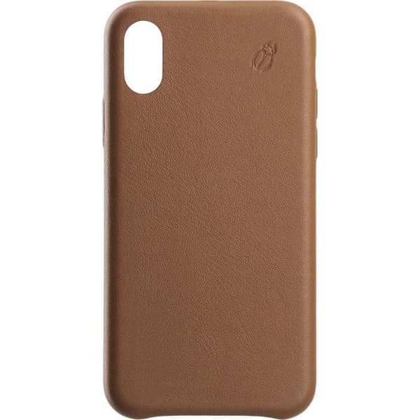 Hårt skal Beetle Fodral i kamelläder för iPhone XR