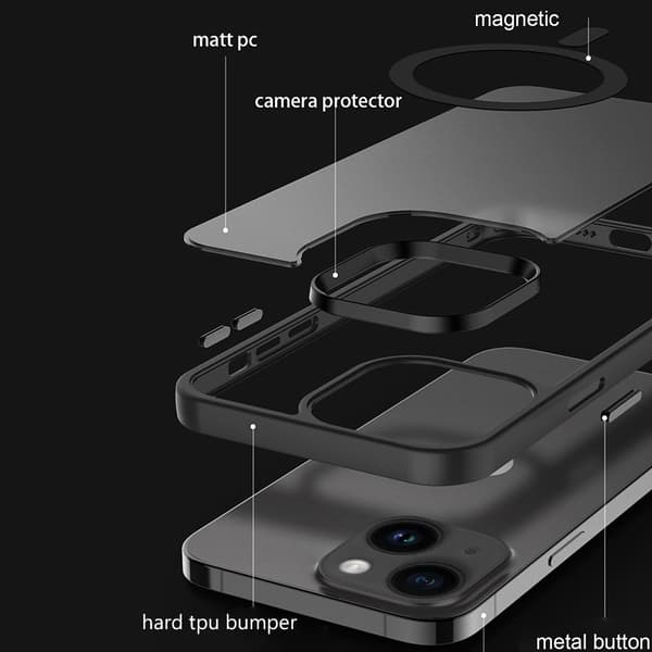 iPhone 14 PLUS Skal Fodral kompatibel med MagSafe