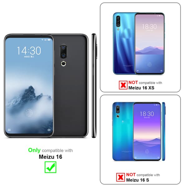 MEIZU 16 Fodral med bältesklämma Skyddsfodral med karbinhake Skal med pennhållare