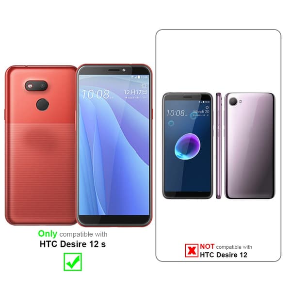 HTC Desire 12s Fodral med bältesklämma Skyddsfodral med karbinhake Skal med pennhållare
