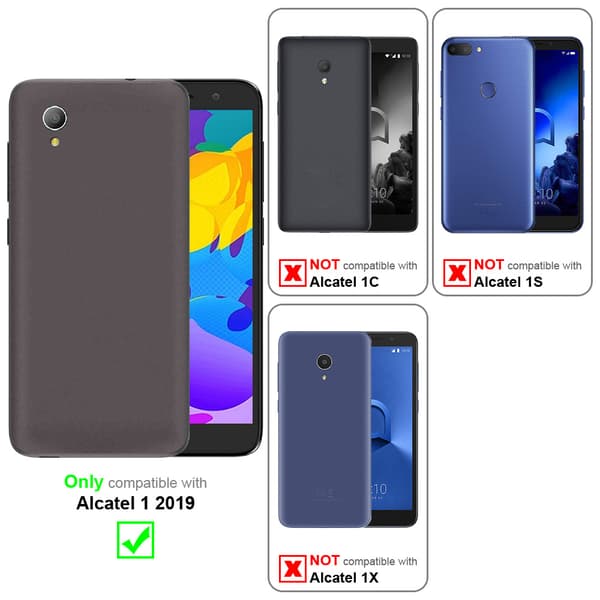 Alcatel 1 2019 Deksel Etui Universal med belteklips