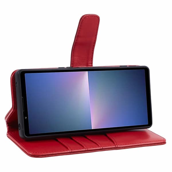 Nordic Covers Sony Xperia 5 V Kotelo Essential Leather Poppy Red